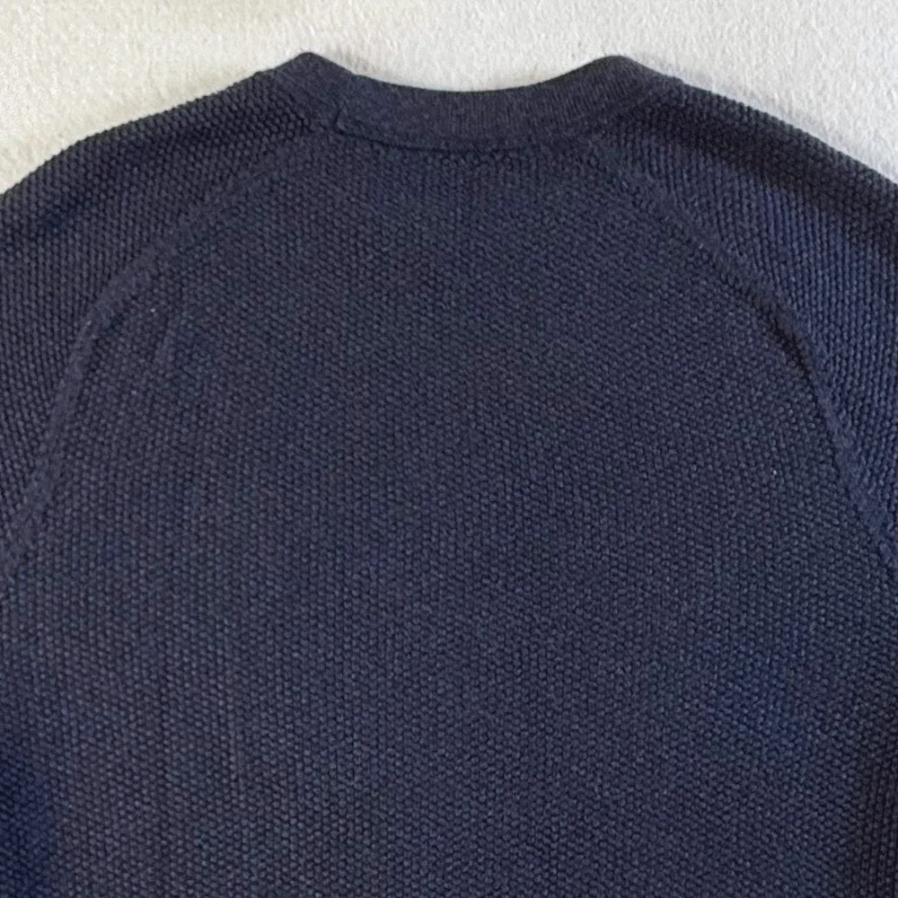 Lululemon Crewneck Sweater Mens Large Coolmax Cotton Blend Navy Blue